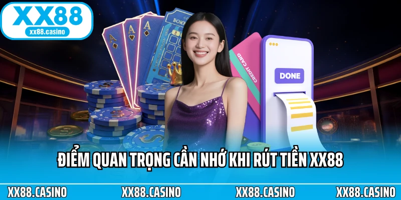 Điểm quan trọng cần nhớ khi rút tiền XX88
